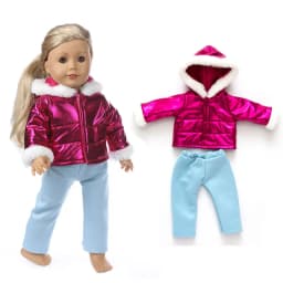 43cm Baby new born Doll winter clothing for baby doll clothes 18 Inch girl Doll jacket Coat, Shoes are not included.