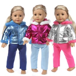 43cm Baby new born Doll winter clothing for baby doll clothes 18 Inch girl Doll jacket Coat, Shoes are not included.