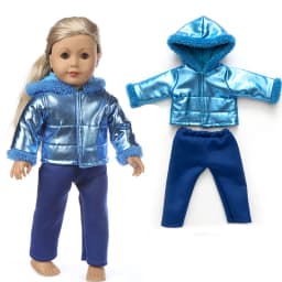 43cm Baby new born Doll winter clothing for baby doll clothes 18 Inch girl Doll jacket Coat, Shoes are not included.