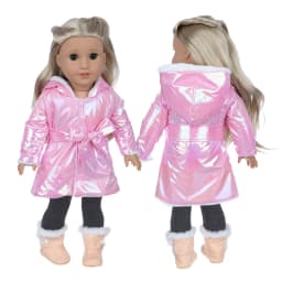 43cm Baby new born Doll winter clothing for baby doll clothes 18 Inch girl Doll jacket Coat, Shoes are not included.