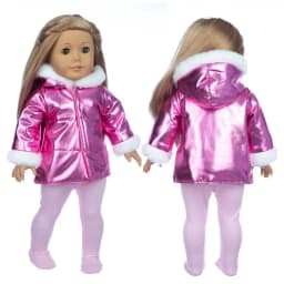 43cm Baby new born Doll winter clothing for baby doll clothes 18 Inch girl Doll jacket Coat, Shoes are not included.