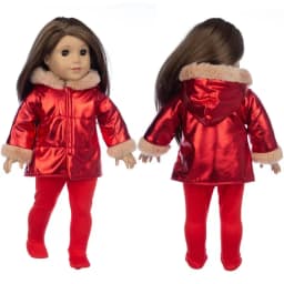 43cm Baby new born Doll winter clothing for baby doll clothes 18 Inch girl Doll jacket Coat, Shoes are not included.