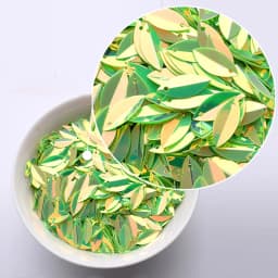 6*15mm Leaf Shape PVC Bulk Sequined Nail Glitter DIY Garment Sewing Supplies Footwear Accessories Party Decoration