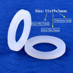 ID 11~50mm OD 19~70mm Food Grade Silicone Gasket High Temperature Resistance Seal Ring Water Dispenser Water Pipe Joint Sealing