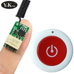 Trigger Button Power Saving Mini Relay Contact RF Wireless Switches 3.7V 4.2V 5V 6V 7.4V 9V 12V 433 Smart Home Small Tiny Remote