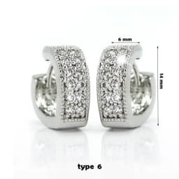 Geometric Tiny Hoop Earrings For Women Micro Crystal Zircon Star Flower Heart Huggie Small Classic Earring Piercing Jewelry Gift