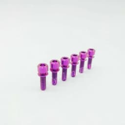 Colorful Super Light Titanium Ti M5x18mm Hex Socket With Washer Round Head Bolt For Bike Bicycle Stems Handlebar 6pcs/lot