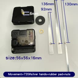 Quartz Clock Movement Kit With Gold Clock Hands Non Ticking Wall Clock Mechanism DIY Clock Making Repair Parts