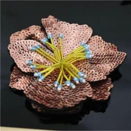 AHYONNIEX 1 Piece Large Sequins Flowers Patches Fashion Embroidered Applique for Clothing Sew On Patch for Clothes