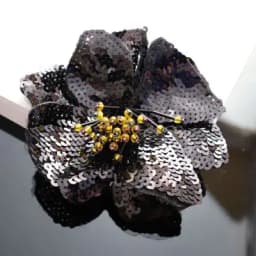 AHYONNIEX 1 Piece Large Sequins Flowers Patches Fashion Embroidered Applique for Clothing Sew On Patch for Clothes