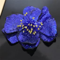AHYONNIEX 1 Piece Large Sequins Flowers Patches Fashion Embroidered Applique for Clothing Sew On Patch for Clothes