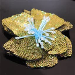 AHYONNIEX 1 Piece Large Sequins Flowers Patches Fashion Embroidered Applique for Clothing Sew On Patch for Clothes