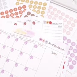 Fromthenon 2026 Notebook & Journals Date Stickers for Full Year Planner Round Number Sticker 365 Daily Days Stickers Stationery