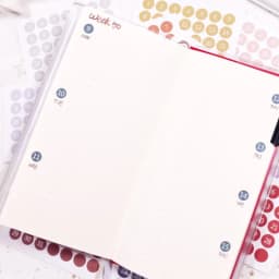 Fromthenon 2026 Notebook & Journals Date Stickers for Full Year Planner Round Number Sticker 365 Daily Days Stickers Stationery
