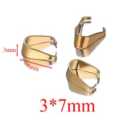 50pcs Stainless Steel Clip Clasps Pendant Charms Buckle Connectors Bail Beads DIY Jewelry Findings Crafts Components Accessories