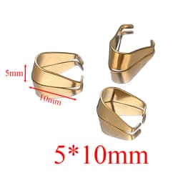 50pcs Stainless Steel Clip Clasps Pendant Charms Buckle Connectors Bail Beads DIY Jewelry Findings Crafts Components Accessories
