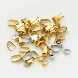50pcs Stainless Steel Clip Clasps Pendant Charms Buckle Connectors Bail Beads DIY Jewelry Findings Crafts Components Accessories