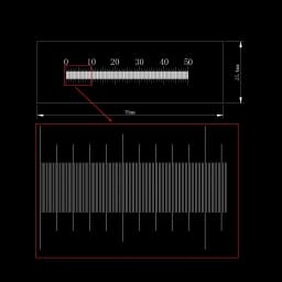 0.1mm Division Microscope Micrometer Calibration Ruler, Transparent PET Film Measuring Scale for Laboratory Use