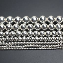 Natural Stone Gold Silver Color Hematite Round Loose Beads For Jewelry Making DIY Bracelet Accessories 15'' 2/3/4/6/8/10/12mm