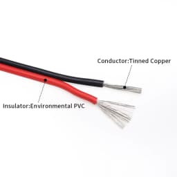 5m/10m/20m UL2468 2 Pins Electrical Wire Tinned Copper Insulated PVC Extension LED Strip Cable 16/18/20/22/24/26/28/30 Gauge AWG