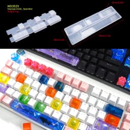 TC156 DIY Set Manual Mechanical Gaming Keyboard Key Caps Resin Clavier Silicon Molds Keycap Mold For Art Epoxy Handmade Crafts