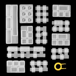 TC156 DIY Set Manual Mechanical Gaming Keyboard Key Caps Resin Clavier Silicon Molds Keycap Mold For Art Epoxy Handmade Crafts