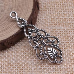WYSIWYG 10pcs 42x14mm 3 Colors Hollow Drop-Shaped Earring Accessories Earring Connector DIY Jewelry Findings