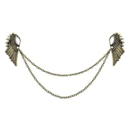 Fashion Vintage Men's Brooches Angel Wings Deer Wolf Cat Animal Brooch Pins Men And Women Skull Brooch Shirt Collar Pin Brooch