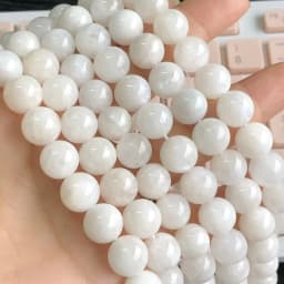 Natural Stone Moonstone Beads 6/8/10mm High Quality Round Smooth Loose Bead For Jewelry Making DIY Bracelet Necklace Accessories