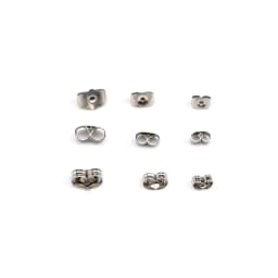 100Pcs/Lot 5 6 8mm Stainless Steel Earring Back Stopper Diy Accessories Earrings Stud Pin Caps Ear Plugging For Jewelry Making