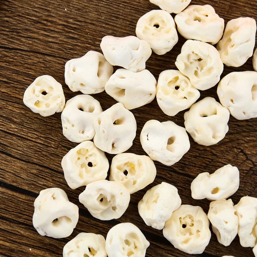 5pcs Natural Pig Shin Bone Beads Irregular Amulet Bracelet Charm DIY Necklace Woman Girl Pendant Jewelry Finding Accessory Gift