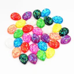 New Fashion 40pcs 10x14mm 13x18mm Drop Style Flatback Druzy Resin Cabochons for Necklace Earrings DIY Jewelry Making Findings