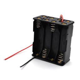 8 AAA 12V Battery Holder Case Double Side Spring Battery Holder with Wire Lead Back By Back Plastic Battery Box AAA