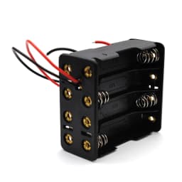 8 AAA 12V Battery Holder Case Double Side Spring Battery Holder with Wire Lead Back By Back Plastic Battery Box AAA