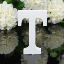1pc DIY Freestanding Wood Wooden Letters White Alphabet Wedding Birthday Party Home Decorations Personalised Name Design