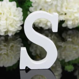 1pc DIY Freestanding Wood Wooden Letters White Alphabet Wedding Birthday Party Home Decorations Personalised Name Design