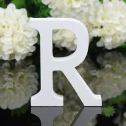 1pc DIY Freestanding Wood Wooden Letters White Alphabet Wedding Birthday Party Home Decorations Personalised Name Design