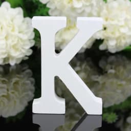 1pc DIY Freestanding Wood Wooden Letters White Alphabet Wedding Birthday Party Home Decorations Personalised Name Design