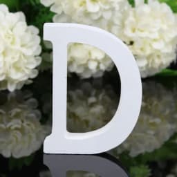 1pc DIY Freestanding Wood Wooden Letters White Alphabet Wedding Birthday Party Home Decorations Personalised Name Design
