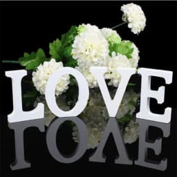 1pc DIY Freestanding Wood Wooden Letters White Alphabet Wedding Birthday Party Home Decorations Personalised Name Design