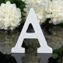 1pc DIY Freestanding Wood Wooden Letters White Alphabet Wedding Birthday Party Home Decorations Personalised Name Design