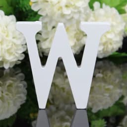 1pc DIY Freestanding Wood Wooden Letters White Alphabet Wedding Birthday Party Home Decorations Personalised Name Design
