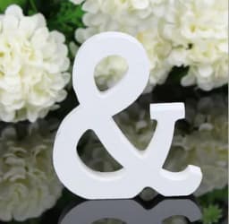 1pc DIY Freestanding Wood Wooden Letters White Alphabet Wedding Birthday Party Home Decorations Personalised Name Design