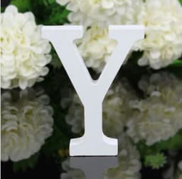 1pc DIY Freestanding Wood Wooden Letters White Alphabet Wedding Birthday Party Home Decorations Personalised Name Design