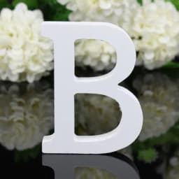 1pc DIY Freestanding Wood Wooden Letters White Alphabet Wedding Birthday Party Home Decorations Personalised Name Design