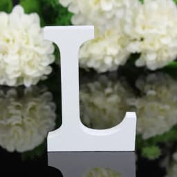 1pc DIY Freestanding Wood Wooden Letters White Alphabet Wedding Birthday Party Home Decorations Personalised Name Design