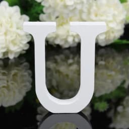 1pc DIY Freestanding Wood Wooden Letters White Alphabet Wedding Birthday Party Home Decorations Personalised Name Design