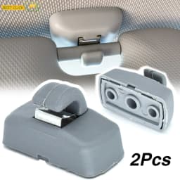 Grey Front Sun Visor Sunvisor Hook Clips Bracket For Seat Altea XL Arosa Ibiza 6L ST Leon 1M 1P Toledo 5P Alhambra Cordoba Vario