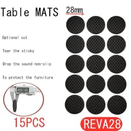 Rubber Pads For Chair Legs 1-24pcs Anti Slip Mat Bumper Damper Non-Slip Round Square Self Adhesive Table Feet Protector Hardware