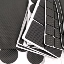 Rubber Pads For Chair Legs 1-24pcs Anti Slip Mat Bumper Damper Non-Slip Round Square Self Adhesive Table Feet Protector Hardware